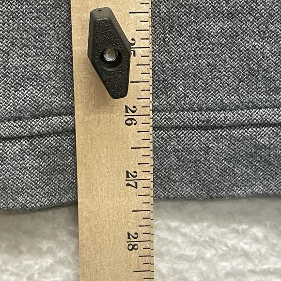 Johnston and Murphy Sweater Mens XL Gray 1/4 Zip Vintage Washed Pullover Golf - Picture 9 of 10